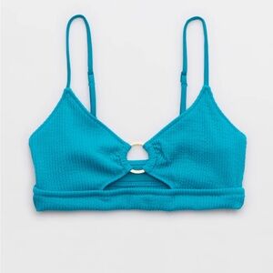 NWT Aerie Crinkle Scoop Cutout Bikini Top